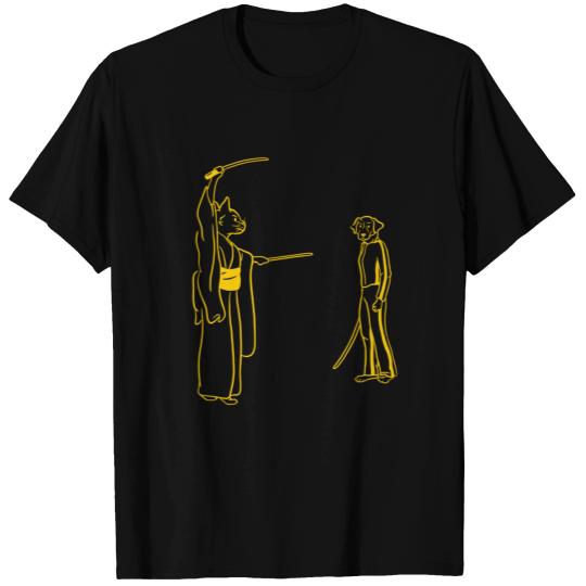 Kill Bill Parody, Cat and Dog, Samurai Cat, Cool T Shirts