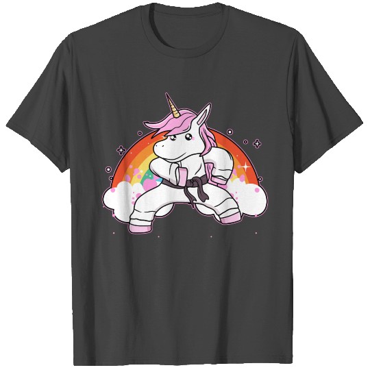 Unicorn Rainbow Belt Taekwondo Dobok Fight Martial T Shirts