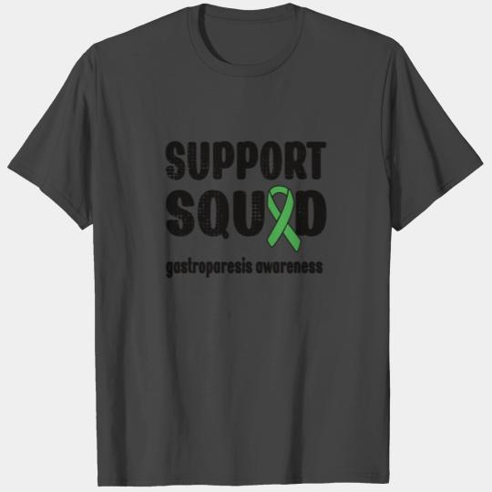 Support Squad Gastroparesis Warrior Green Ribbon T Shirts