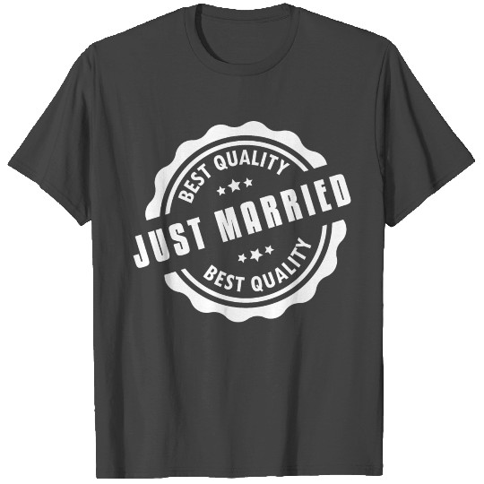 Just Married Best Quality T Shirts