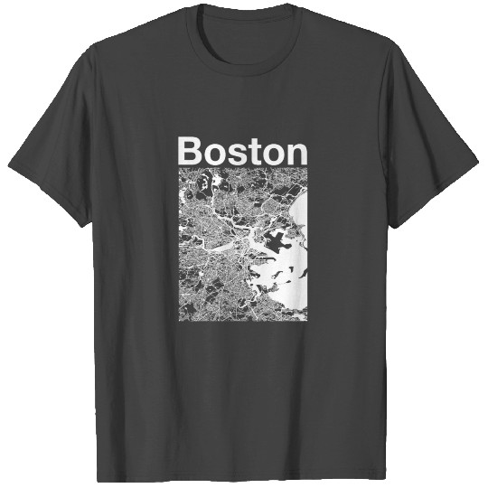 Boston Massachusetts Vintage Style Home City T Shirts