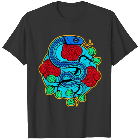 Snake Tattoo illustration v2 преобразованный 01 T-shirt