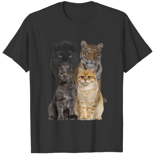 Cute Cats Idol Tiger Safari Funny Cat Lover T Shirts
