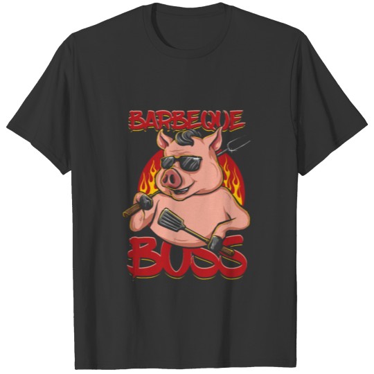 Grilled Pork BBQ Grill Master Chef Barbeque Boss T-shirt
