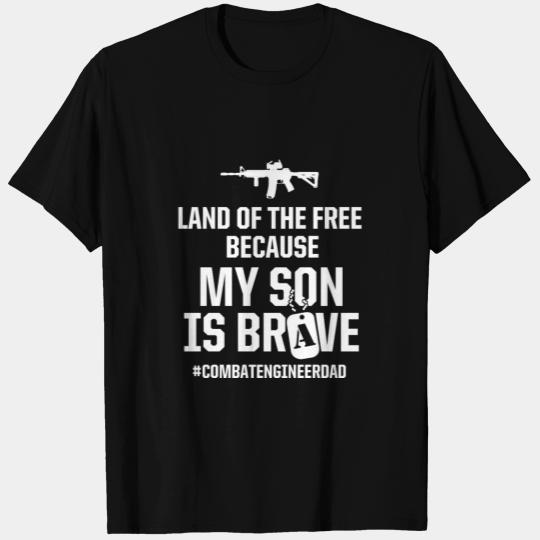 Combat Engineer Brave Son Mom USA Military Sapper T Shirts
