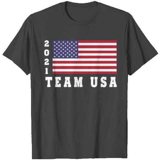 Team USA 2021 Flag Summer Olympics Games T Shirts