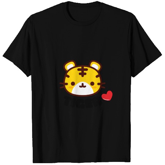Kawaii Tiger Head T Shirts