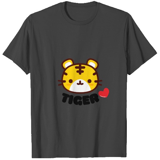 Kawaii Tiger Head T Shirts