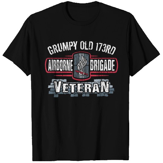 Army 173rd Airborne Brigade Combat Team Grumpy Old T Shirts