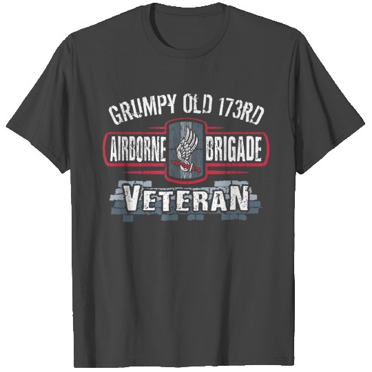 Army 173rd Airborne Brigade Combat Team Grumpy Old T Shirts