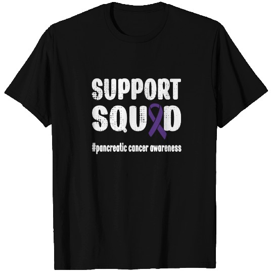 Support Squad Pancreatic Cancer Awareness Warrior T Shirts