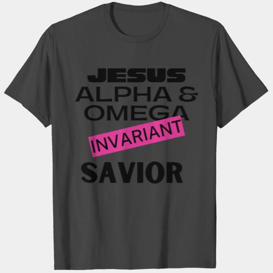 Jesus Alpha & Omega Invariant Savior T Shirts