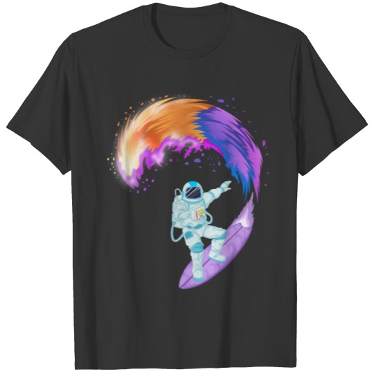 Astronaut surfing T-shirt