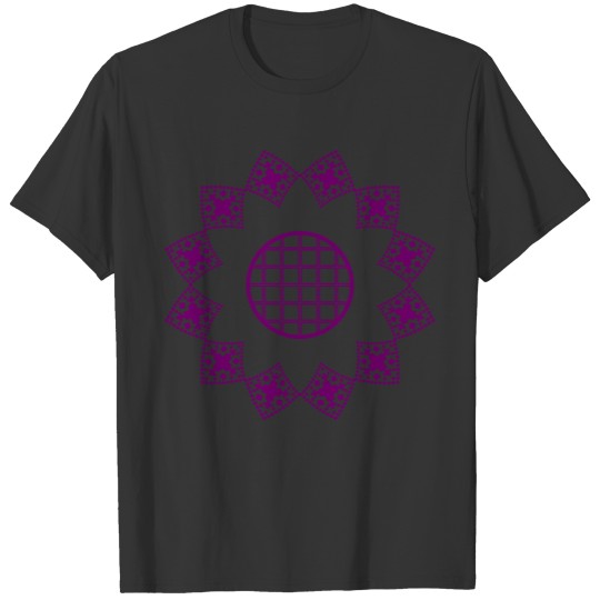 Abstract lilac flower T Shirts