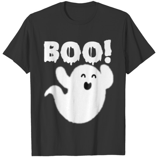 cute ghost t cool funny ghost boo halloween kids T-shirt