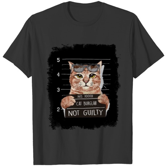 Mean Cat - Not Guilty - Stubborn Pets - Funny T-shirt