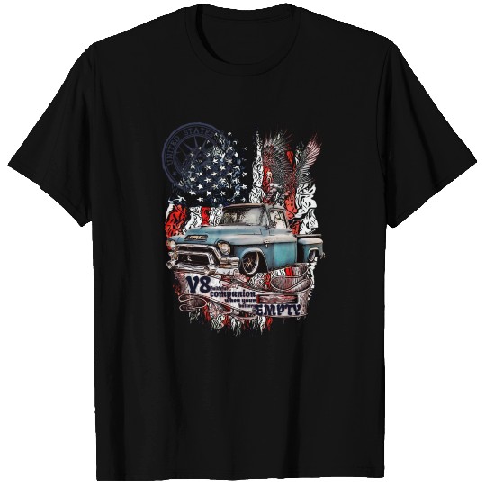 V8 Legendary Pickup GMC 100 American Eagle T Shirts