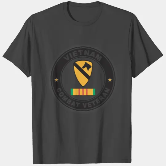 1st Cavalry Division Vietnam Combat Veteran T Shirts