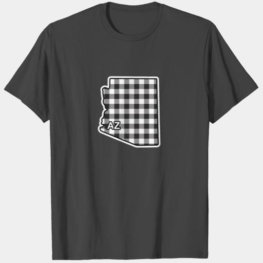 Arizonna Gingham Plaid Style Checkered AZ State T Shirts