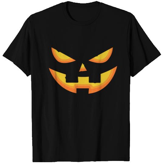 Halloween Face T Shirts, Pumpkin Face Jack O Lantern