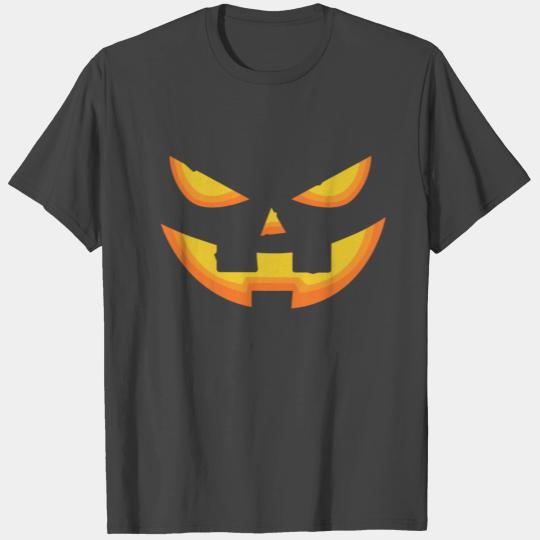 Halloween Face T Shirts, Pumpkin Face Jack O Lantern