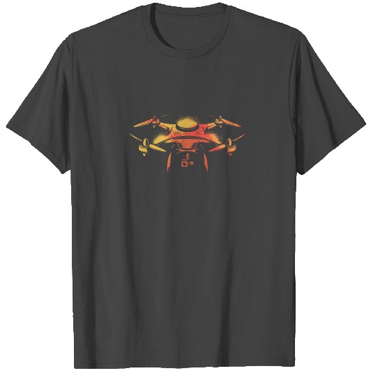 Retro Drone Pilot Vintage Quadcopter T Shirts