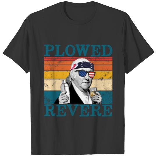 Retro Plowed Revere American Paul Revere 4th Julyp T-shirt