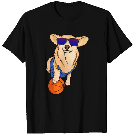 DOG WEARING GLASSES WITH BASKETBALL T Shirts