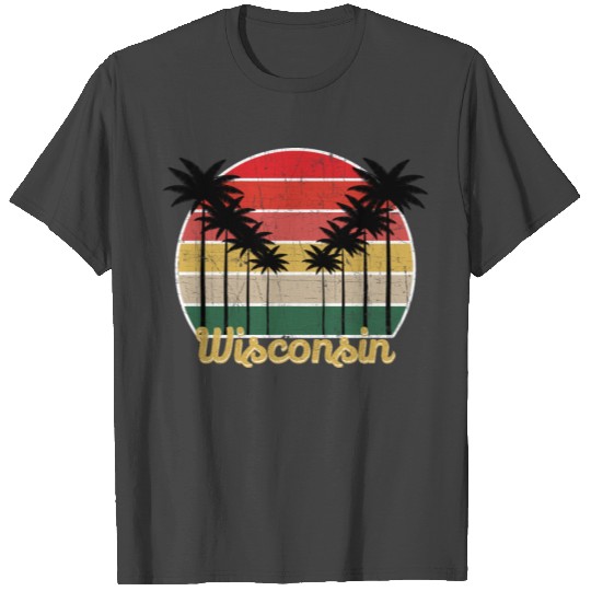 Beach Lover - Retro Wisconsin - Summer Grunge T Shirts