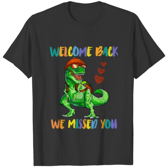Welcome Back To School Preschool Dinosaur Teacher T-shirt