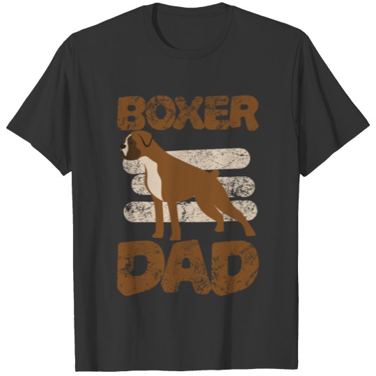 Boxer Dad Dog Daddy Funny Vintage T Shirts