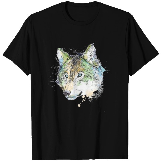 Wolf face T Shirts