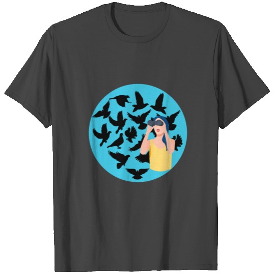 Birdwatching Funny Binocular Birdwatcher Ornitholo T Shirts