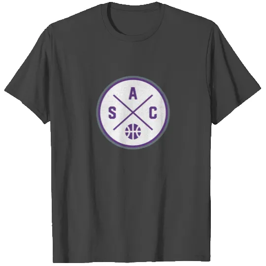 Classic Sacramento Basketball SAC Outline T Shirts