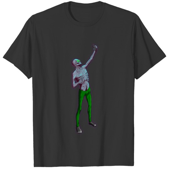 Aesthetic Hipster Zombie Selfie v8 T-shirt