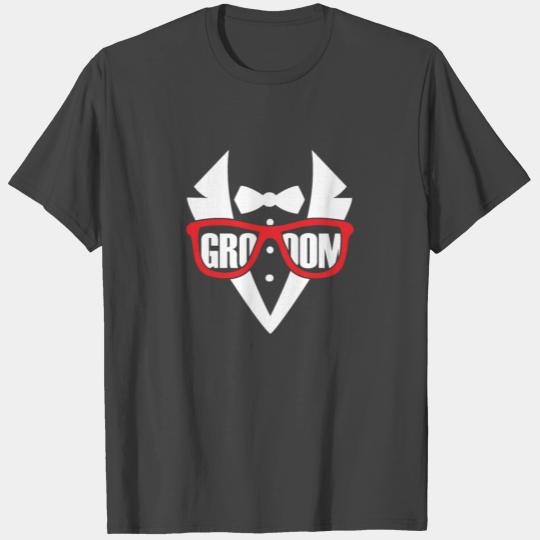 Groom Wedding Married Cool Men Suit Marriage T Shirts