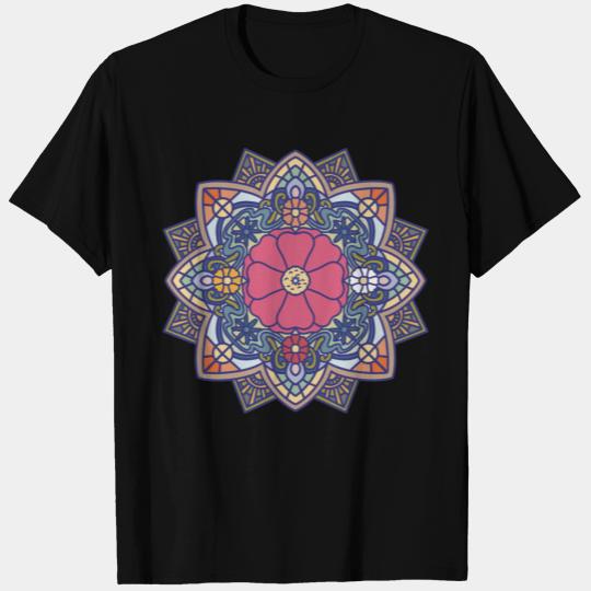 Rose moss mandala T Shirts