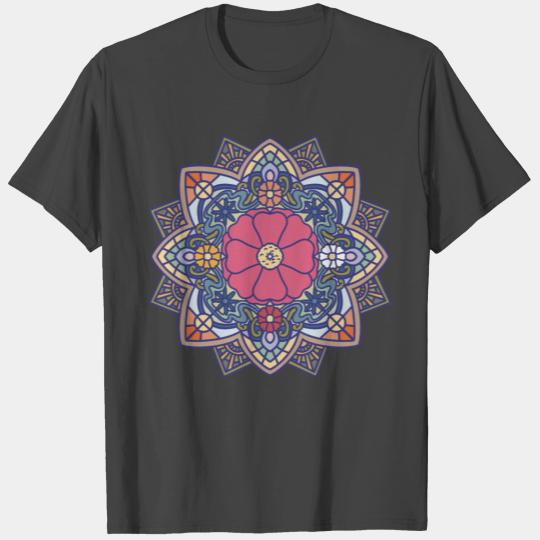 Rose moss mandala T Shirts