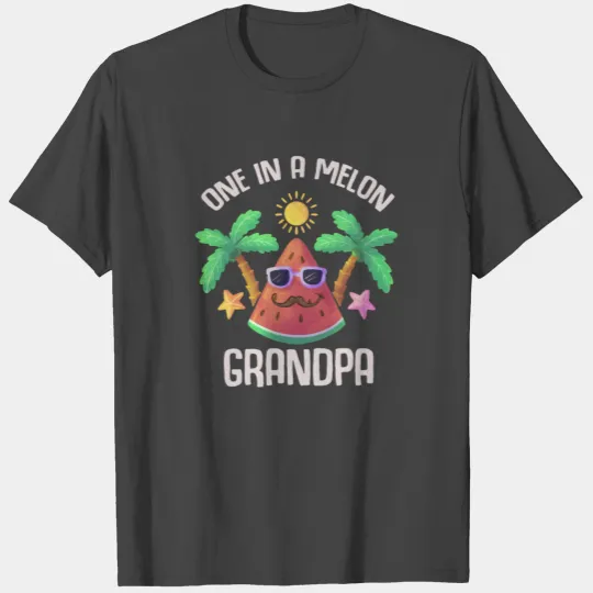 Funny Watermelon Grandpa Melon Grandfather Joke T Shirts