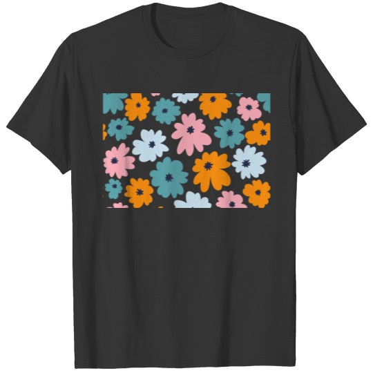 Flowy Floral Pattern T-shirt
