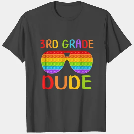 Back To School T Shirts, 3rd Grade Dude, Sunglasses