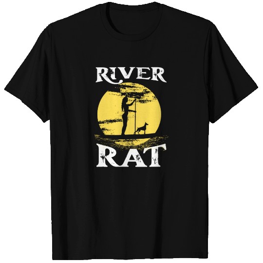 SUP Paddleboard Girl River Rat T Shirts