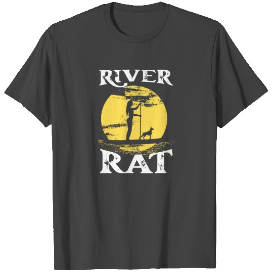 SUP Paddleboard Girl River Rat T Shirts