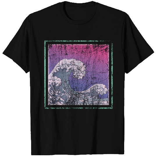 Synthwave Retro Wave Kanagawa T Shirts