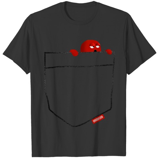 red peak a boo T-shirt