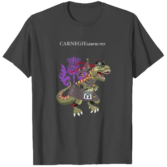 Clanosaurus Rex CARNEGIEsaurus Carnegie Rex Tartan T Shirts