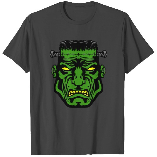 Scary Frankenstein Monster Face for Halloween T Shirts