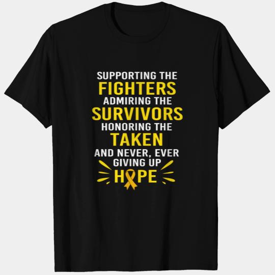 Support Squad Inspirational Childhood Cancer T Shirts