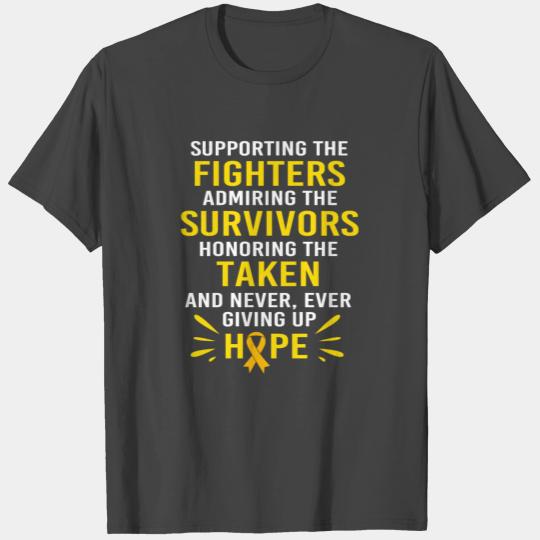 Support Squad Inspirational Childhood Cancer T Shirts