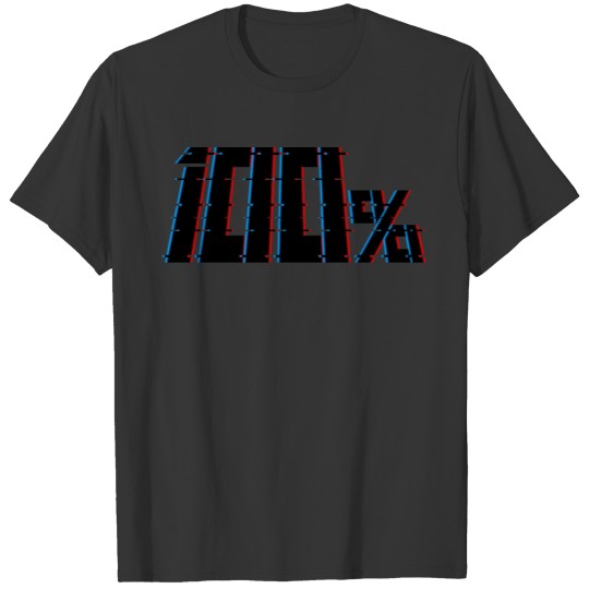 100 glitch black variant T-shirt